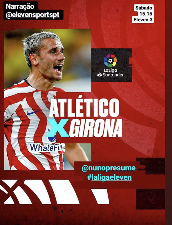 Um dos fantasmas de Simeone de volta ao Wanda Metropolitano. Com a narração do ⁦<a href="/carlosdiaass/">Carlos Dias</a>⁩ para ver na ⁦@ElevenSports_PT⁩