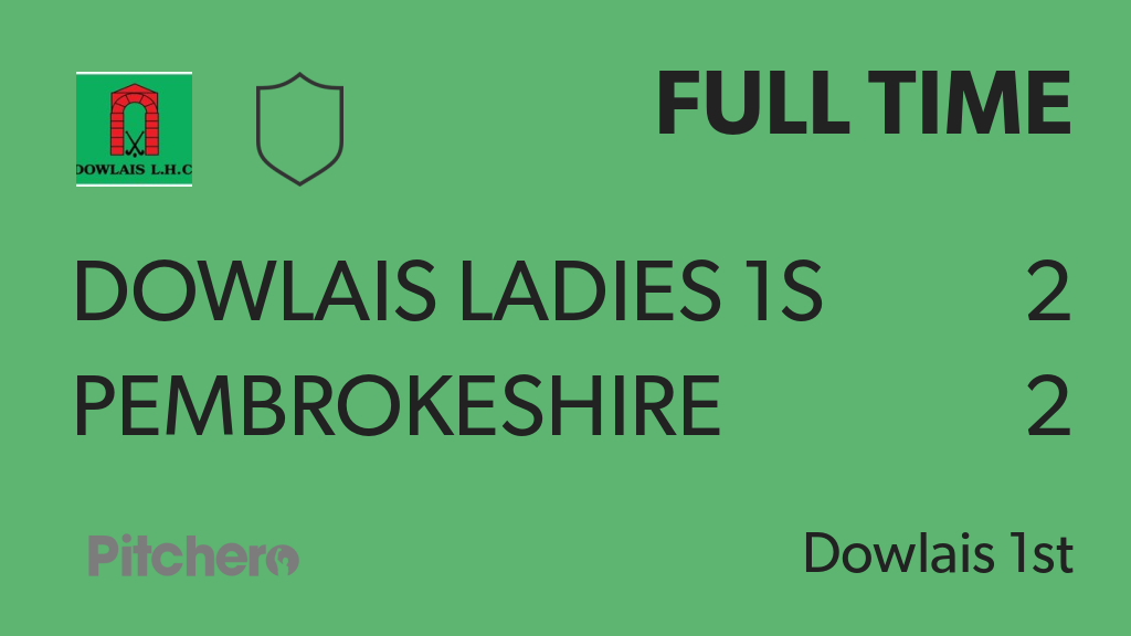 FULL TIME: Dowlais Ladies 1s 2 - 2 Pembrokeshire Ladies 1s
#DOWPEM #Pitchero
pitchero.com/clubs/dowlaisl…