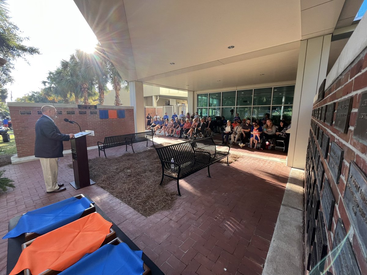 “I talked with some students and their goal is to be on this wall one day. That tells you how prestigious being in the Rinker Construction Hall of Fame is.” - <a href="/UF/">FLORIDA</a> Rinker Director Dr. Robert F. Cox (<a href="/coxrfglobal/">Robert F. Cox</a>)