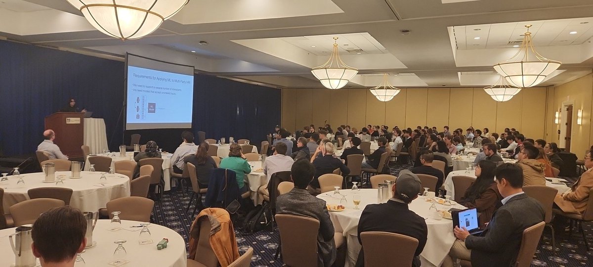 nerc_at's tweet photo. And we are on!!! Welcome everyone to #NERC2022atLowell Our first speaker Marynel Vazquez is telling us about Multi-Party HRI https://t.co/RpA7RzB6Ty