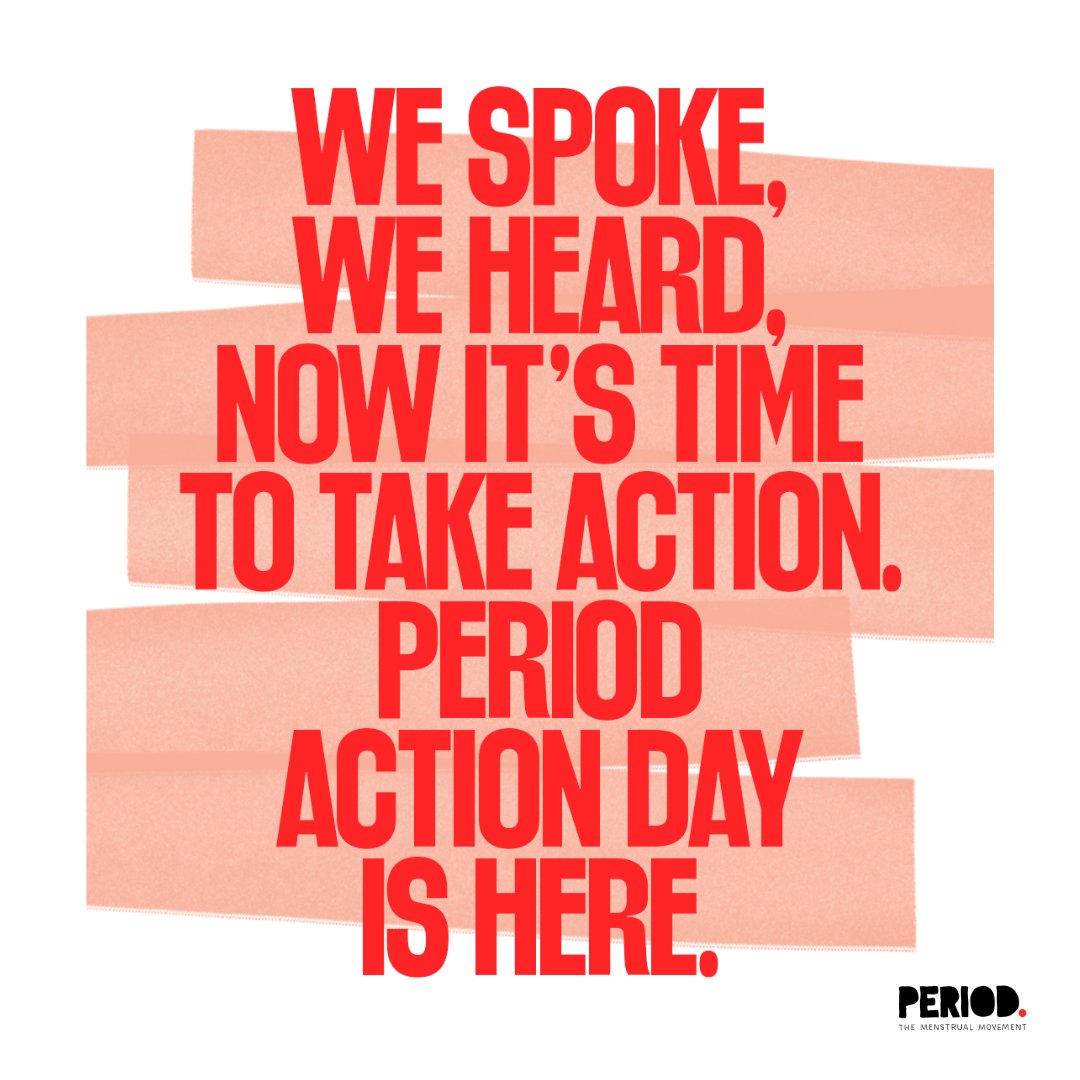 TODAY IS #PERIODACTIONDAY! 🩸📣

On this global day of advocacy, we invite you to grow the menstrual movement and take action against period poverty. Join us at periodactionday.com! 🔗

#menstrualmovement #EndPeriodPoverty