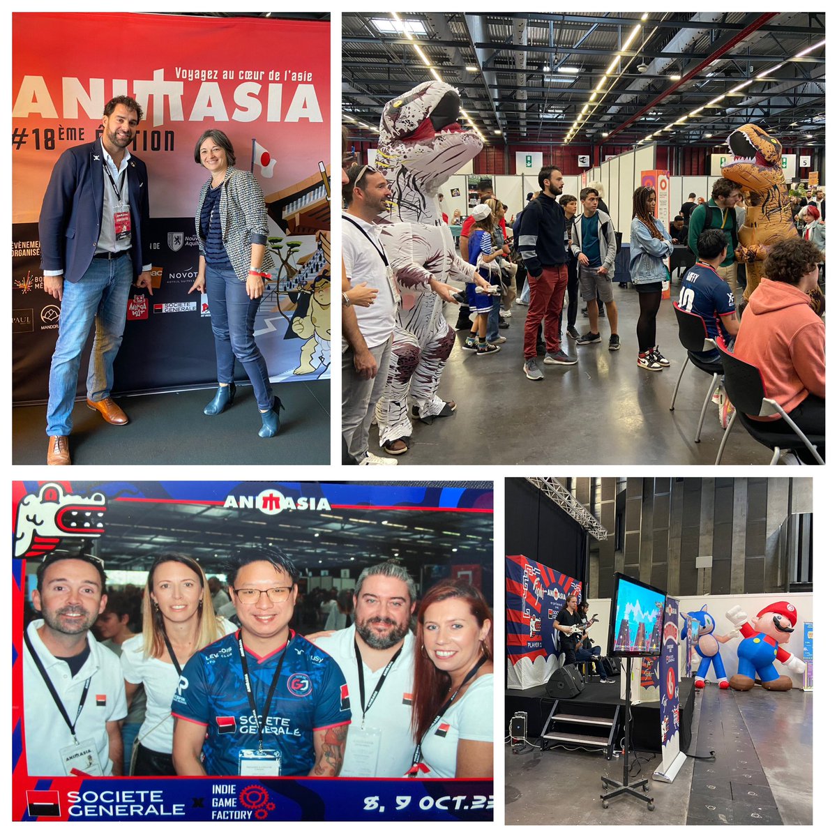 Et c’est parti pour 2 jours de <a href="/Fest_Animasia/">Festival Animasia</a> au Parc des Expositions de #Bordeaux !

Venez défiez <a href="/Louffy086/">Olivier Hay</a> alias #Luffy sur le mythique jeu #StreetFighter et tentez de remporter une #PS5 !!

Retrouvez-nous sur le stand <a href="/SocieteGenerale/">Societe Generale Group</a> dans #IndieGameFactory 2 / #Hall3 !!
