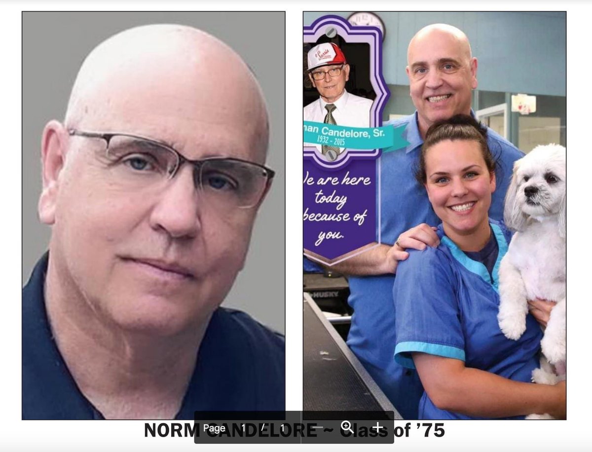 Hall of Fame Spotlight: Congratulations to Norm Candelore from the Class of 1975! We are excited to recognize Norm as a successful business entrepreneuer for Candelore's Barking Beauties. We are thankful that Norm is also an active and supportive member of our EF community!
