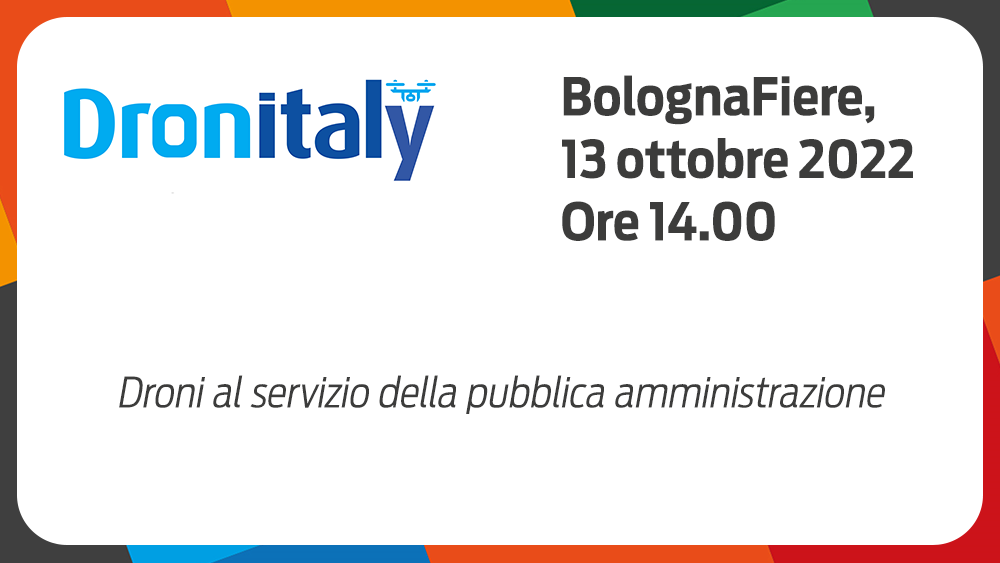 #Dronitaly - DRONI PER LA PUBBLICA AMMINISTRAZIONE: INFORMAZIONI UTILI PER UN CORRETTO IMPIEGO. Con la partecipazione di <a href="/EnacGov/">ENAC - Ente Nazionale per l'Aviazione Civile</a>
👉 Programma bit.ly/3eh9abB