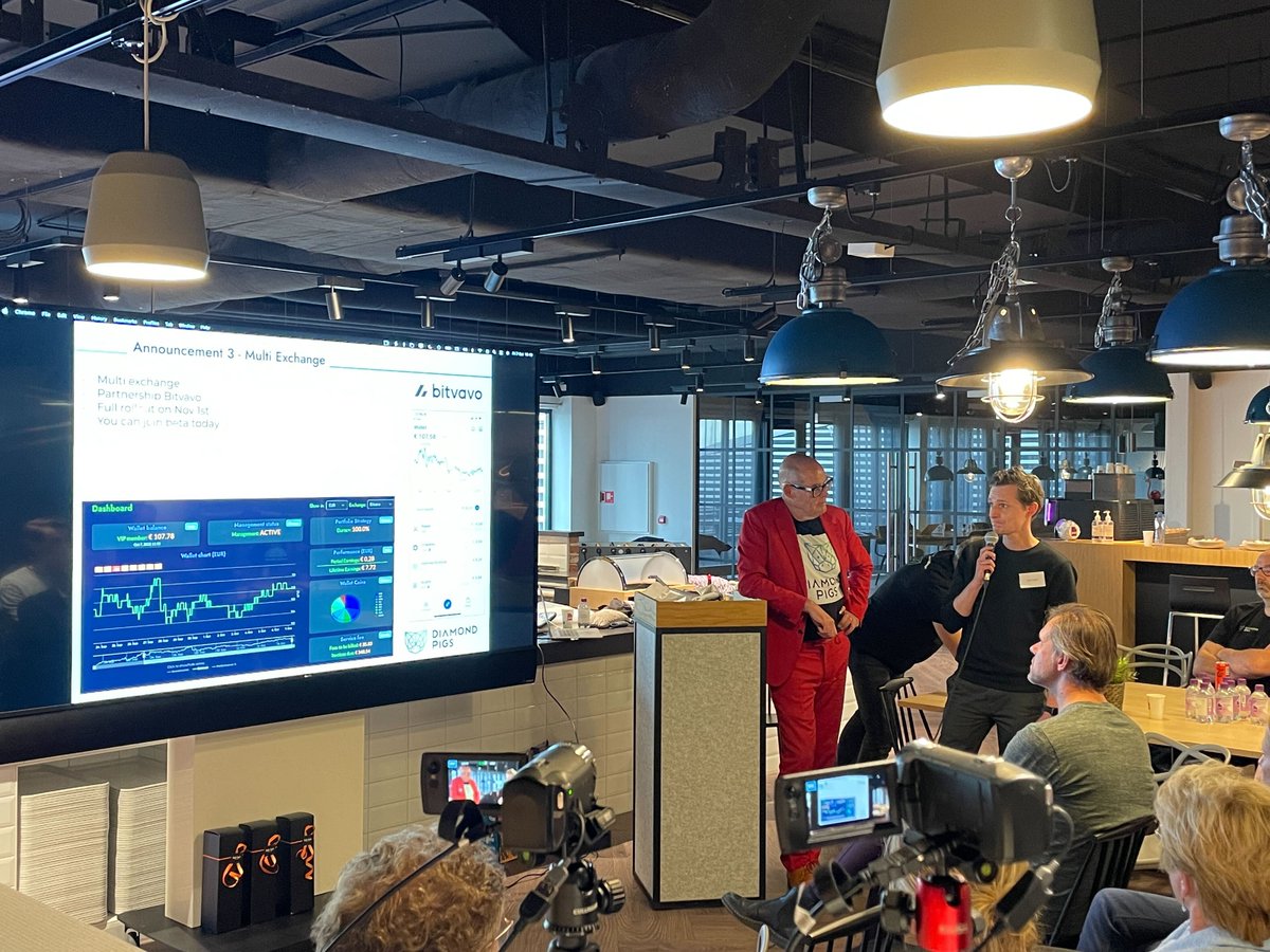 DiamondPigs's tweet photo. Thank you for joining us at the event yesterday!
We're very excited about our partnership with @bitvavocom 🎉 https://t.co/YJAHr02UhT