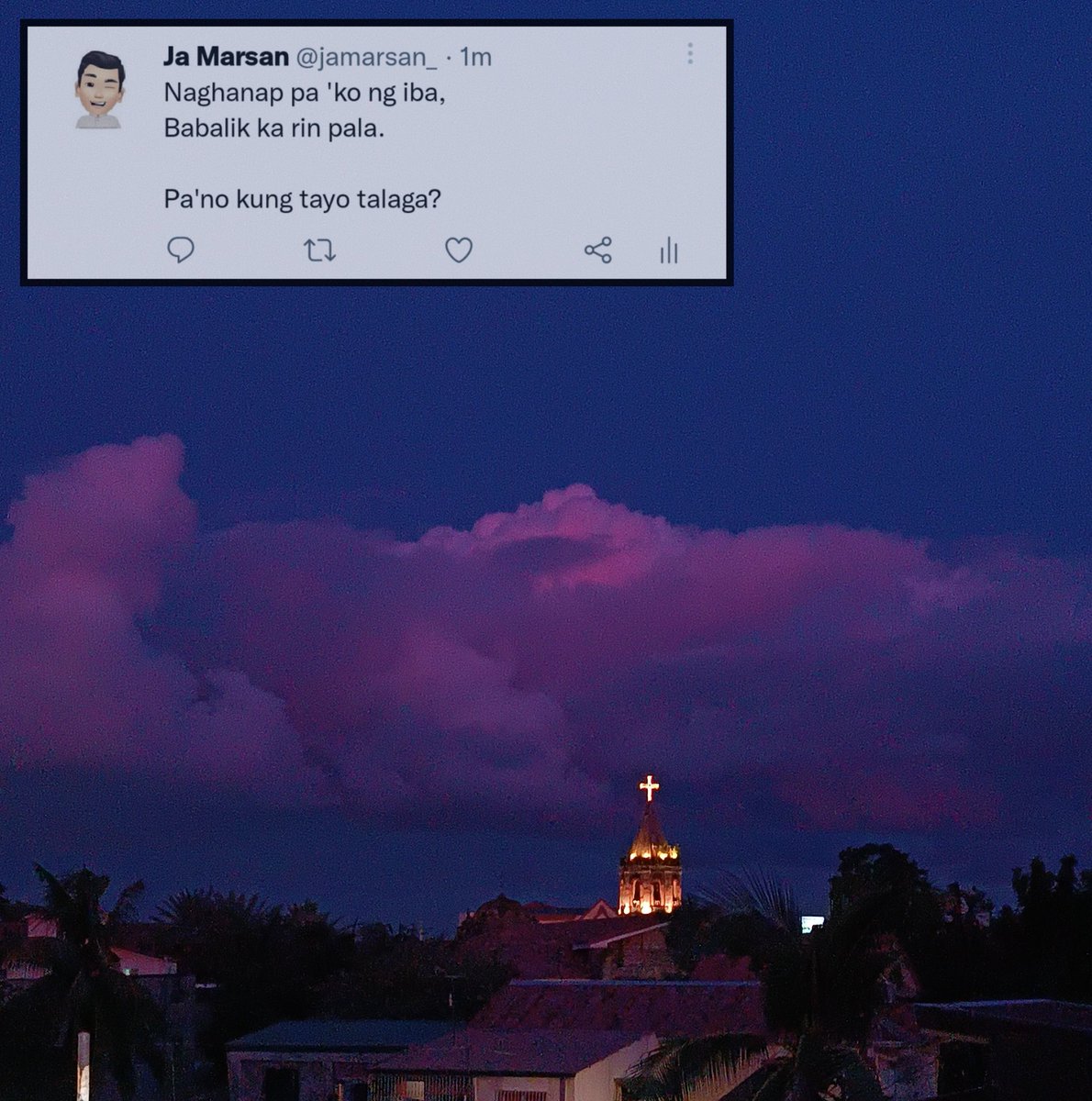 jamarsan_'s tweet photo. Pa'no kung tayo talaga? https://t.co/I5RI1EUDZr
