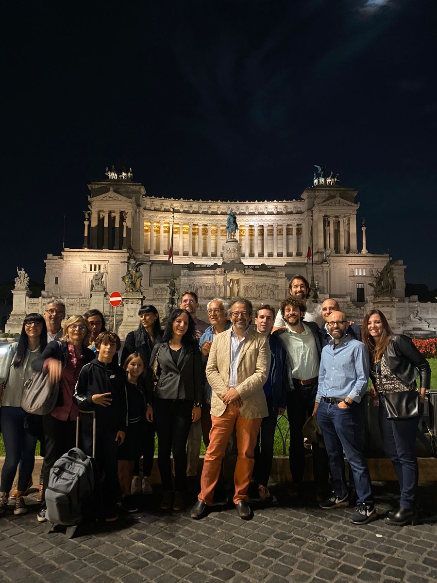 Emit38935125's tweet photo. Wonderful evening in Rome together with excellent scientists of the "old school" and the new generation of the nascent E-mit society https://t.co/n2TQZEzQD2