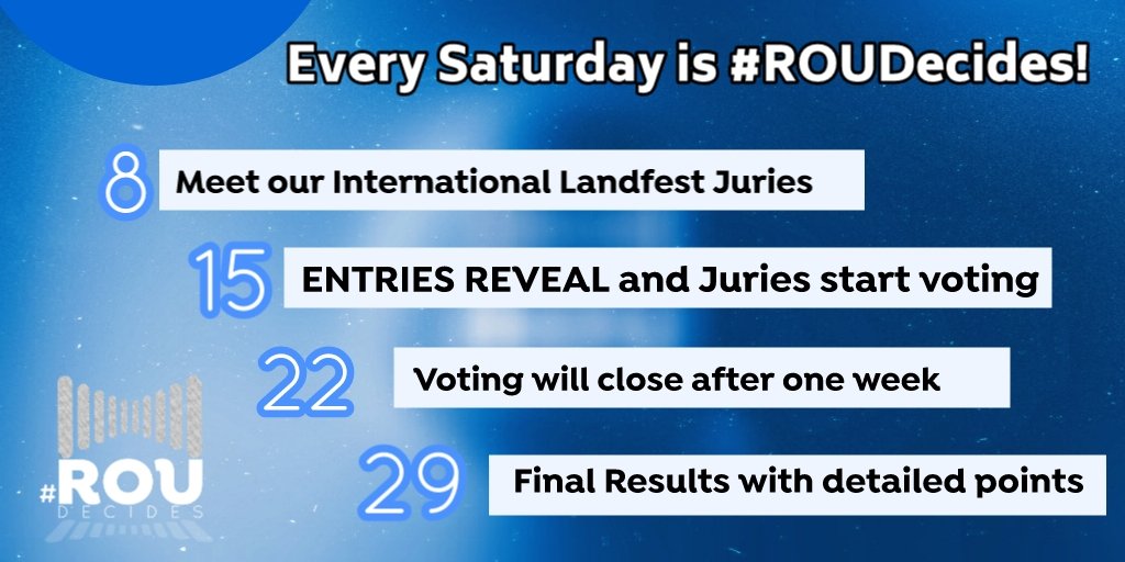 Romania_LF's tweet photo. ๐จ October is #ROUDecides month! โจ
Here's the CALENDAR with all you need to know about Romania's ๐ท๐ด next #Landfest3 entry ๐๐ป https://t.co/62FOYLhWoP