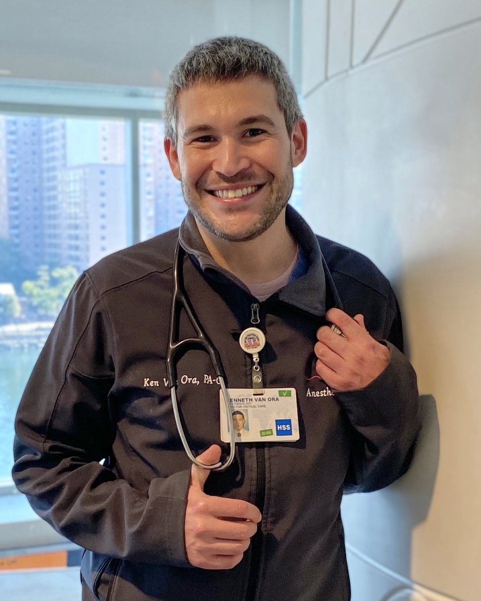 Ken Van Ora, PA (@HSSAnesthesia):   As a physician assistant for the Department of Anesthesiology, Critical Care & Pain Management at HSS, I manage patients in the recovery room after surgery and oversee the more medically complex patients in our OSCU/SDU. #PAWeek