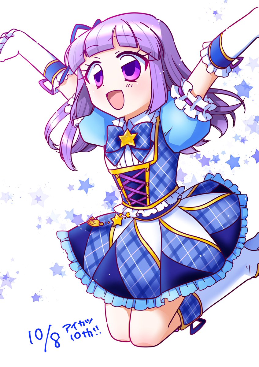 アイカツ「スミレちゃん生誕まであと12日!アイカツ10thほんとにおめでたいたくさんのあり」|🌙ムツキ🍧かきごおりちゃんのイラスト