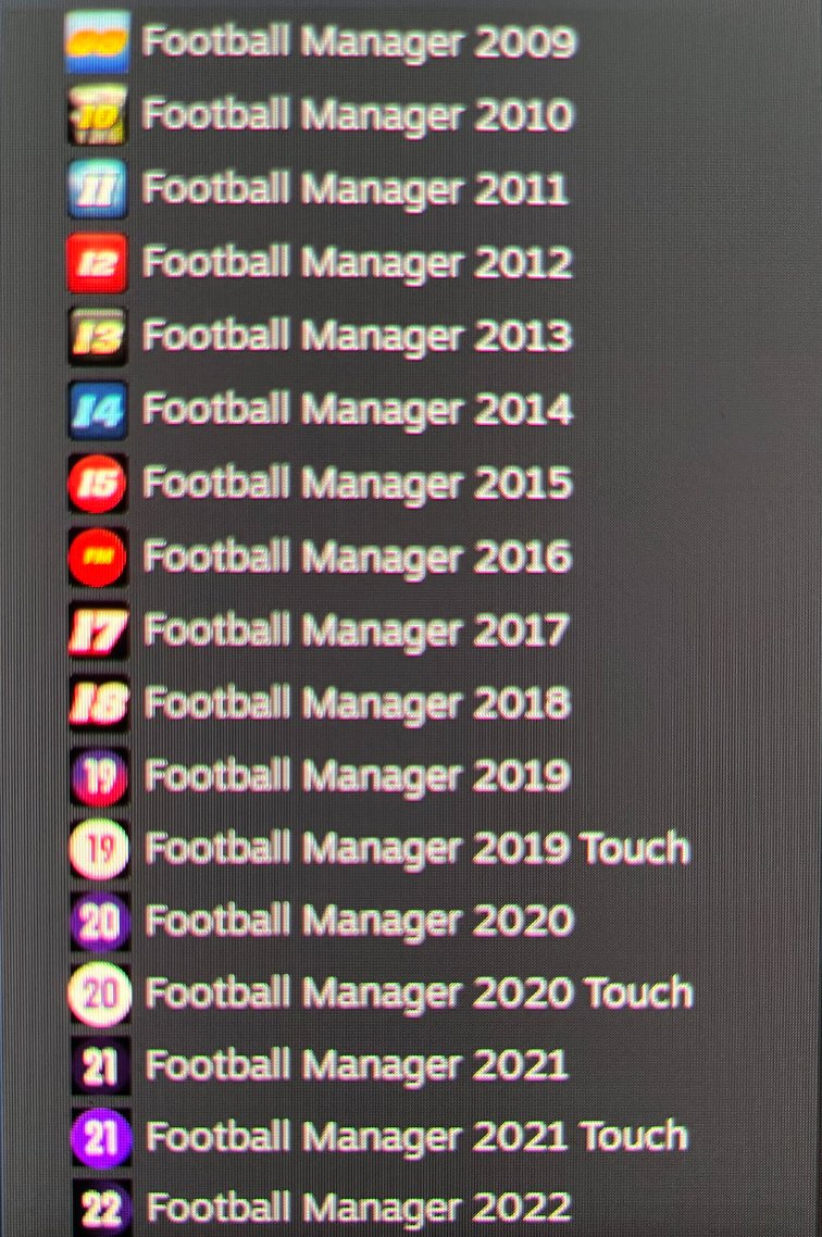 Out of Context Football Manager on X: Men are scared of commitment and  then have Steam libraries looking like this  / X