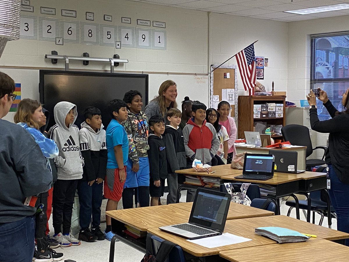 SURPRISE!!! <a href="/kate_bruner12/">Kate Bruner</a> is Hasty’s TEACH OF THE YEAR!!! So incredibly proud of her and her dedication to our students! 
#TOTY #CCSD <a href="/Hasty_Huskies/">Hasty Fine Arts Acad</a>
