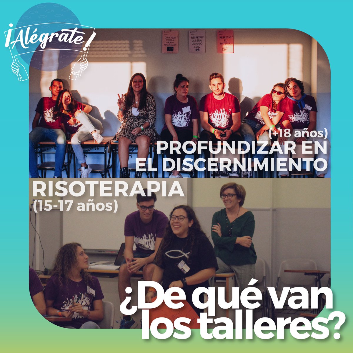 ¡En 7 días llega el #Samuel22!📅

Y seguro que te estás preguntando ¿de qué van este año los talleres? 🤔

📢Estos serán los dos talleres que haremos el sábado por la tarde! 

Momento de reflexionar, compartir, conectar! 🙇🎉

¡Ya llega!🔜

🔗 bit.ly/InscripcionFVS…