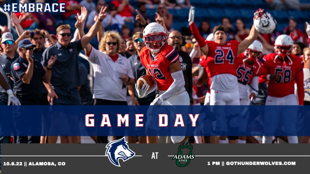 🏈 GAME DAY 🏈

CSU Pueblo is back on the grid iron and face off against Adams State starting at 1 p.m. in Alamosa

LINKS: bit.ly/3ByvPYA

#DevelopingChampions