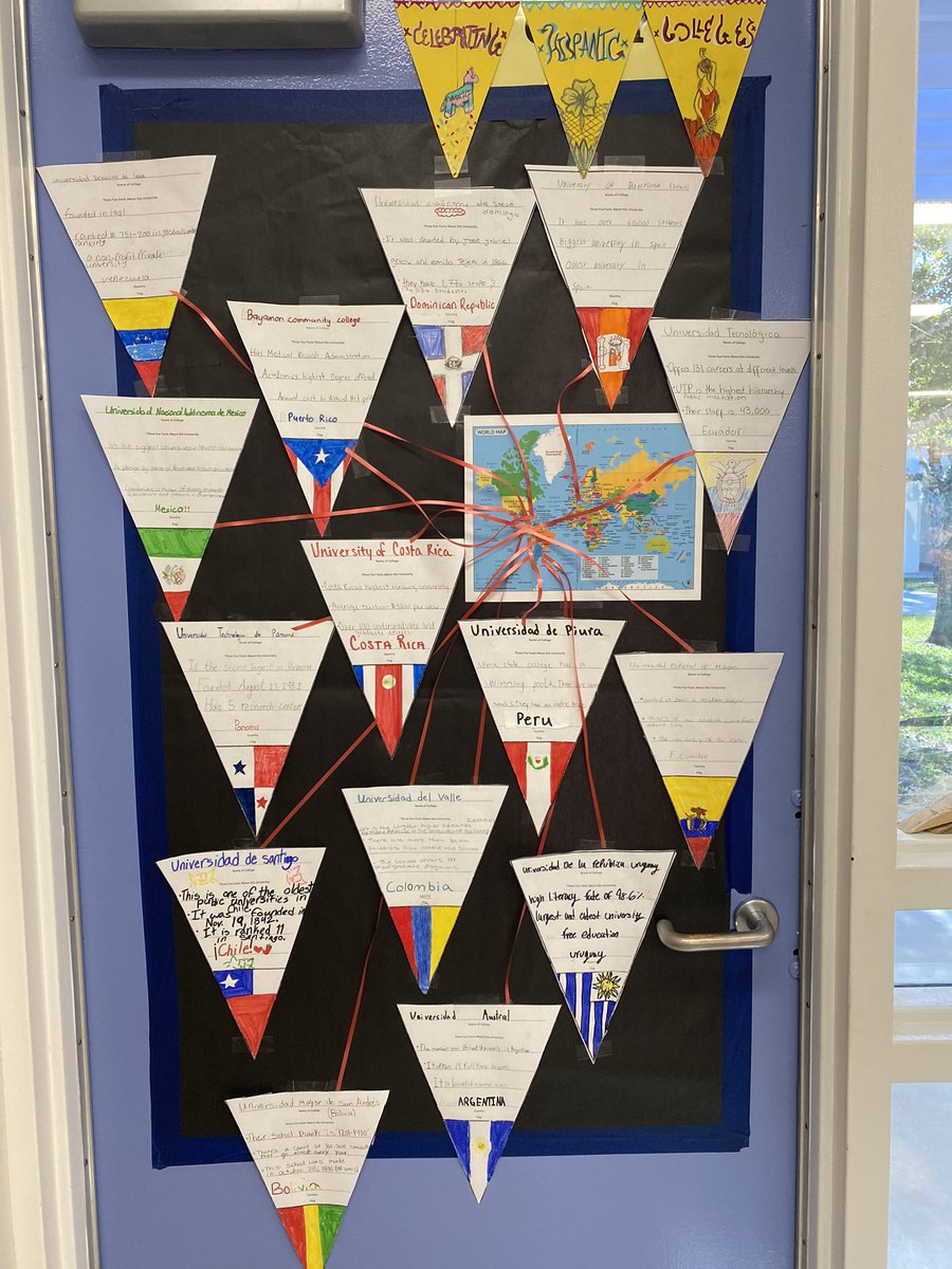 lms_AVID_2.0 (@libertyms_avid) on Twitter photo FUNdamental Friday: In <a href="/AVID4College/">AVID</a> we are decorating our door for Hispanic Heritage Month by researching different colleges and universities in Latin countries that would make awesome study abroad options!
<a href="/HCPS_AVID/">HCPS_AVID</a> <a href="/LibertyEagles1/">LibertyMiddleSchool</a>
<a href="/MarcosMurilloRS/">Marcos Murillo</a> <a href="/HillsboroughSch/">Hillsborough Schools</a> FUNdamental Friday: In <a href="/AVID4College/">AVID</a> we are decorating our door for Hispanic Heritage Month by researching different colleges and universities in Latin countries that would make awesome study abroad options!
<a href="/HCPS_AVID/">HCPS_AVID</a> <a href="/LibertyEagles1/">LibertyMiddleSchool</a>
<a href="/MarcosMurilloRS/">Marcos Murillo</a> <a href="/HillsboroughSch/">Hillsborough Schools</a>