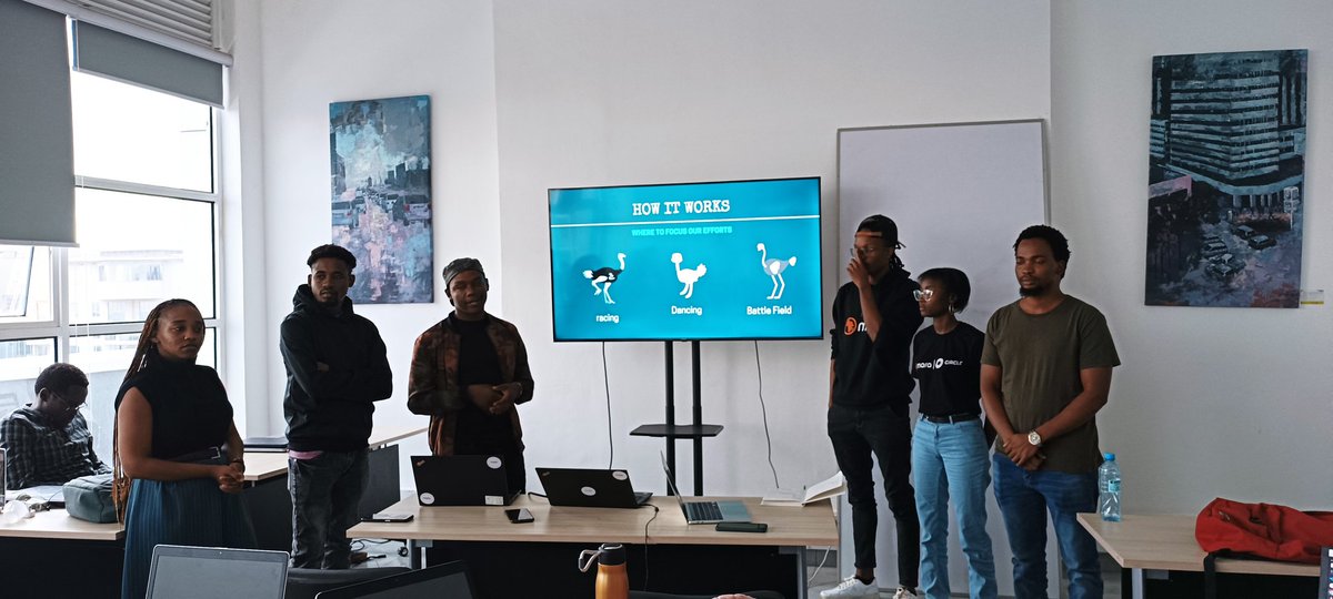 CeloKenya's tweet photo. @ngenidevs, @_ggichuru showcasing their GameFi product at the @CeloOrg CodeJam.

We love to see it..🎊

@BitcoinKE @kenyanwalstreet 

#CeloCodeJam https://t.co/QZwKofEyvN