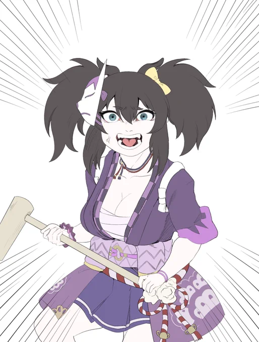 #このタグをみた人はド正面イラストを貼る 便乗ですウマ娘 チェンソーマン チャー研 