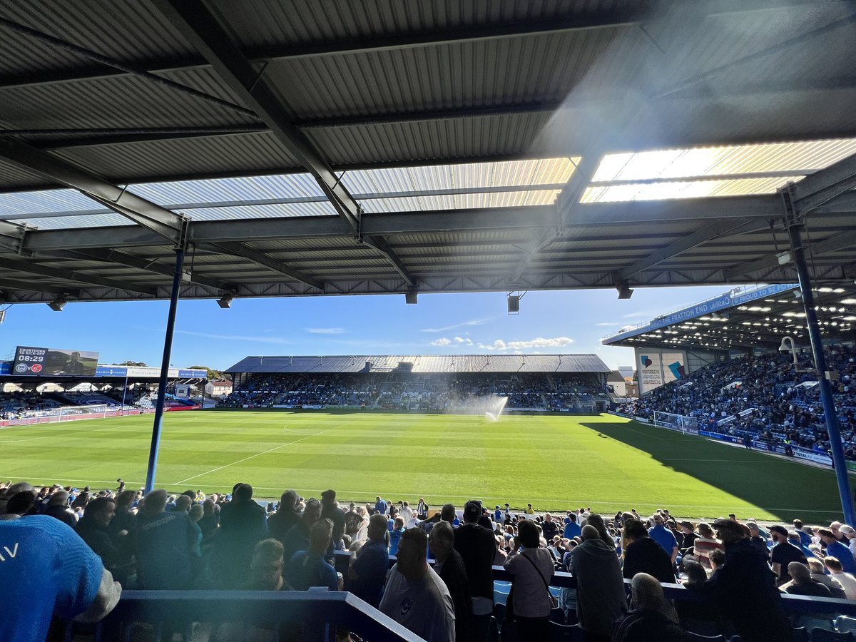 Pitch looks perfect! PUP! #Pompey