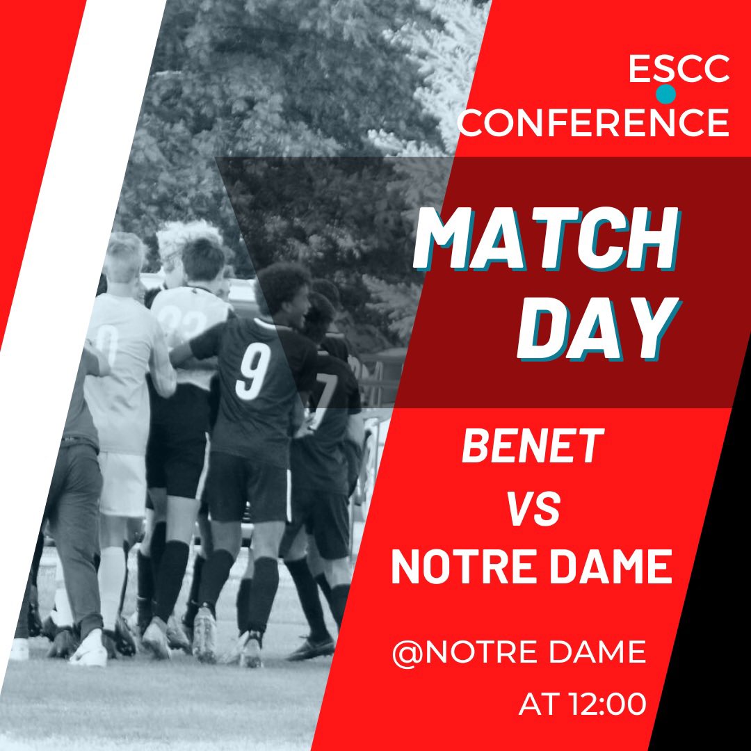 BenetMensSoccer's tweet photo. Conference defining match up today! Time to bring the 🔥⚽️💯
#ESCC #redwingstrong https://t.co/4cKtWE9zEJ