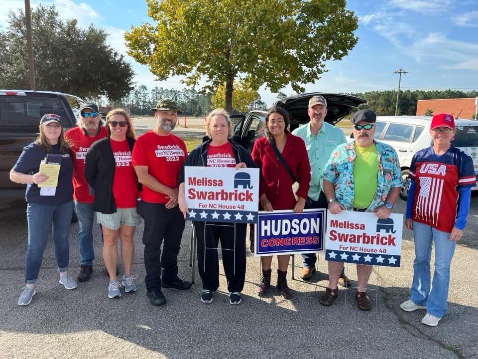 Swarbrick4House's tweet photo. Our Day of Action is underway!! #LeadRight #NCBoots #Flip48 https://t.co/u0Ss8QVcbK