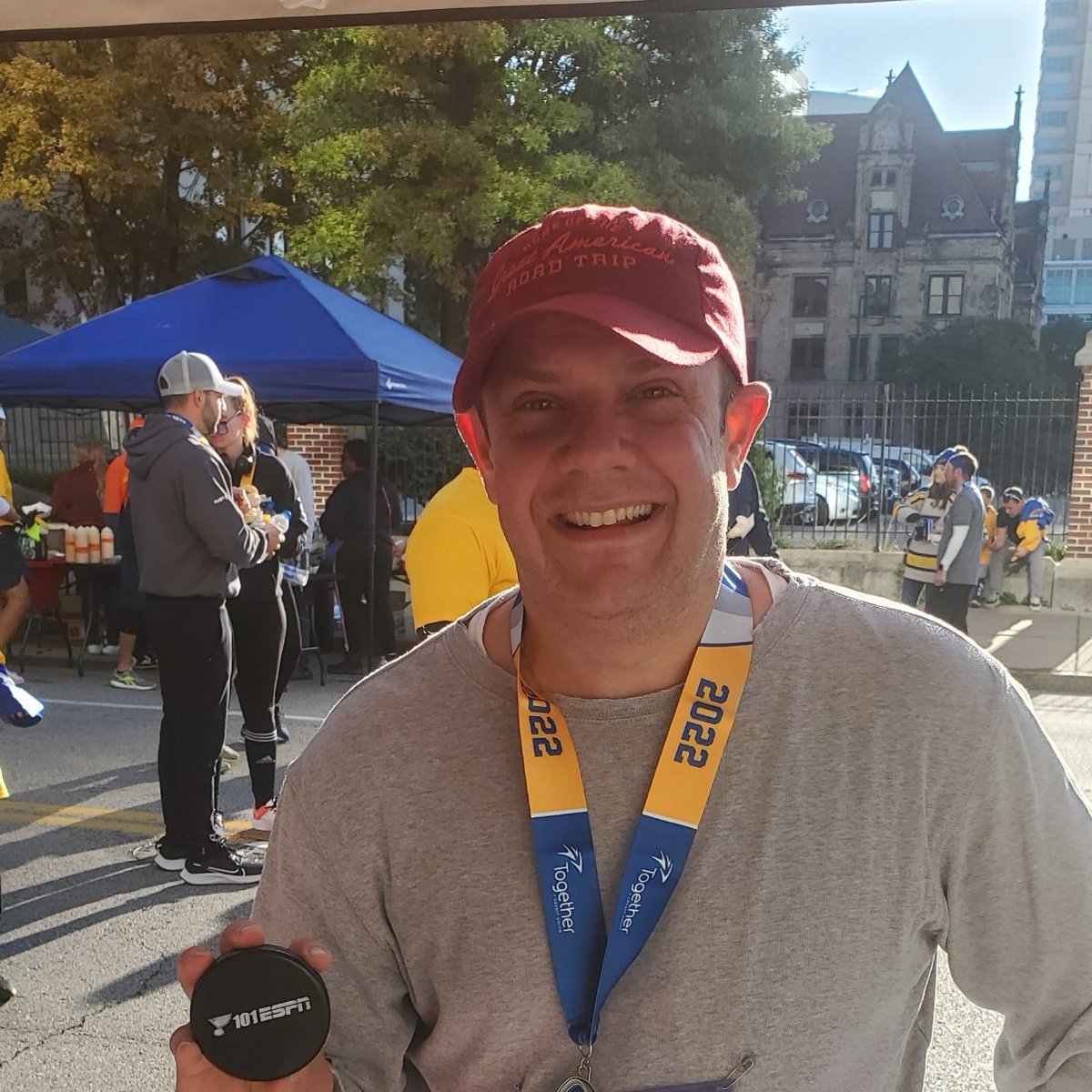101espn's tweet photo. Good morning from the #BlueNote5K!
Congratulations to all of today's runners! https://t.co/aAVKsdqDos
