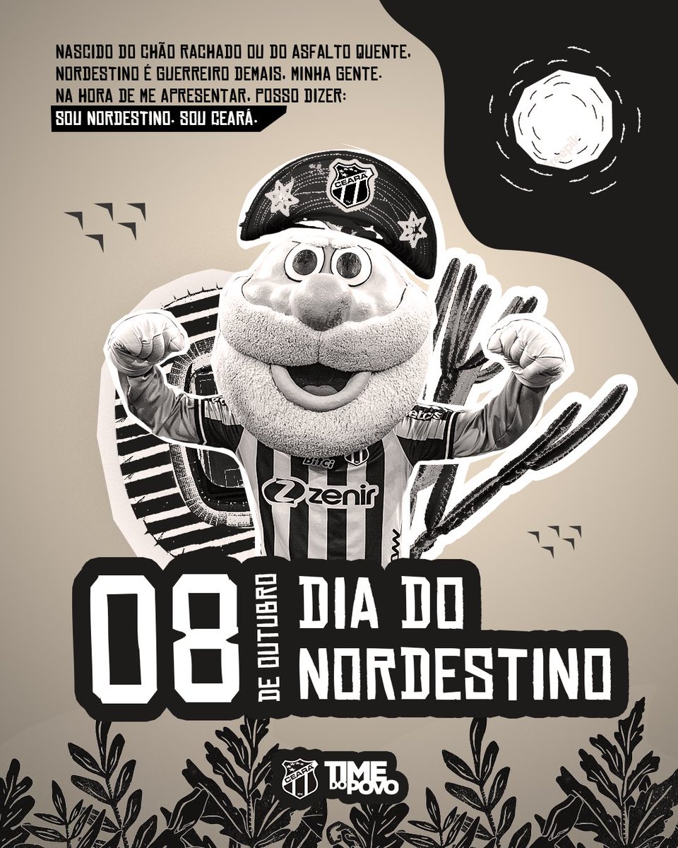Nascido do chão rachado ou do asfalto quente, nordestino é guerreiro demais, minha gente. Na hora de me apresentar, posso dizer: Sou nordestino, sou Ceará.

Feliz dia do Nordestino. 🏁☀️

#CearáSC #DiaDoNordestino