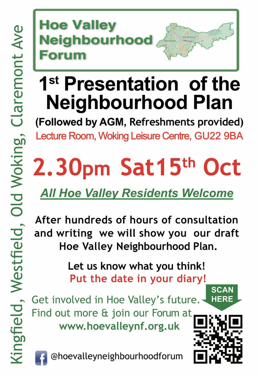 Please pop along to our local plan presentation event followed by our AGM on Sat 15th Oct. Everyone is welcome to attend. Details attached. Pls Retweet.