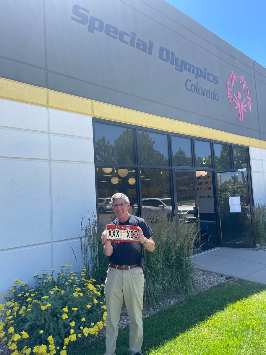 SpecOlympicsCO's tweet photo. Have you purchased your Special Olympics Colorado license plate yet?

#DriveInclusion and secure your plates by making a $60 donation to #SOColorado.

Learn more and secure your plates today 👉 https://t.co/sl0LHCQYC0

#DrivingInclusion #SOCOLicensePlate https://t.co/Tfmllr4KYj