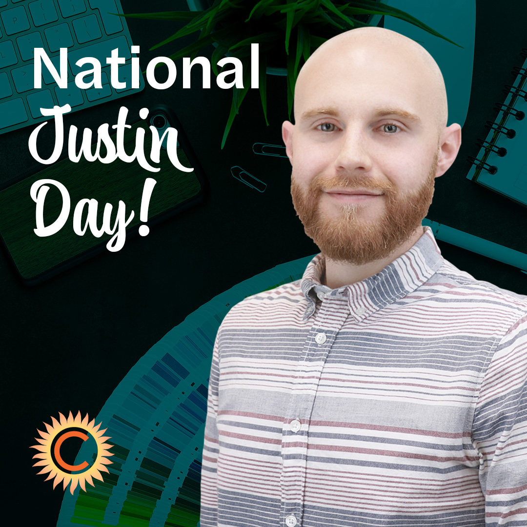 conricPR's tweet photo. We’ll never pass up an opportunity to highlight one of our #CONRICcrew! Happy National Justin Day (who knew this was a thing?!) to our VP of Creative!
#CONRIC #NationalJustinDay #teamhighlight #digitalagency https://t.co/9toUHpn0Hq