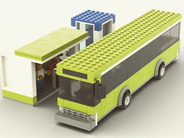 LegoRamiz's tweet photo. Here’s the other picture of the LEGO city bus that I’ve created in LEGO Digital Designer! #bricklinkstudio #legodigitaldesigner #legocitybus #publictransportation #legobus #legobusstation https://t.co/JYMX9nA6DE