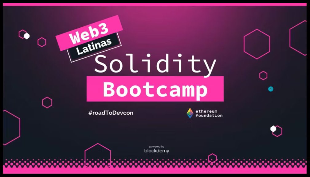 YaelMarahi's tweet photo. #YoSoyWeb3Latina y sigo sin creérmela!🤯 Fui 1 de las 100 latinas becadas por @blockdemy @web3latinas_ en #SolidityBootcamp
Fueron 3 semanas intensas donde aprendí fundamentos de programación, diseño web, basics de distintos lenguajes como Java, JS, Php, Python y hasta BBDD… 😱 https://t.co/gy8mhZrPcY