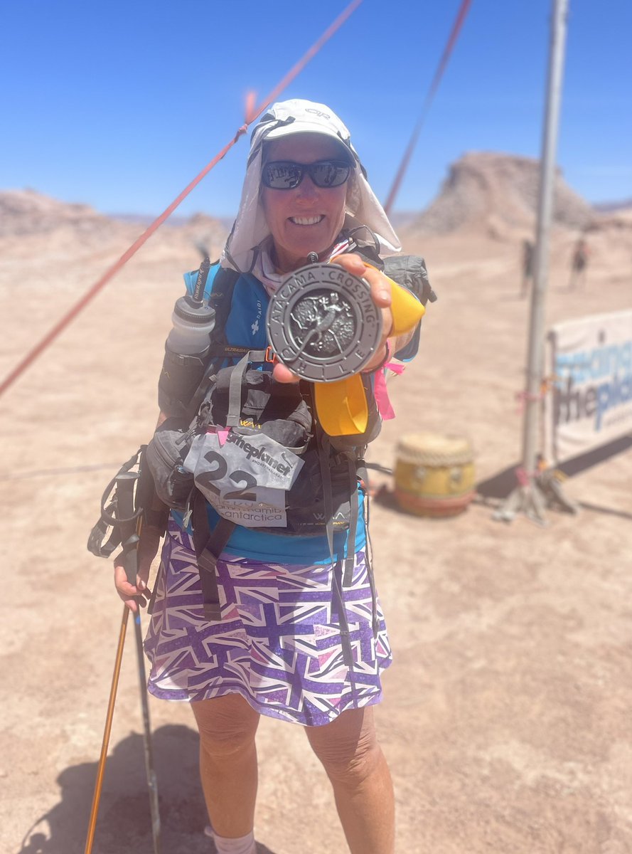 NickysCat's tweet photo. #atacamacrossing2022
#racingtheplanet 
That was one tough race but I got it done! https://t.co/DirwtXURYC