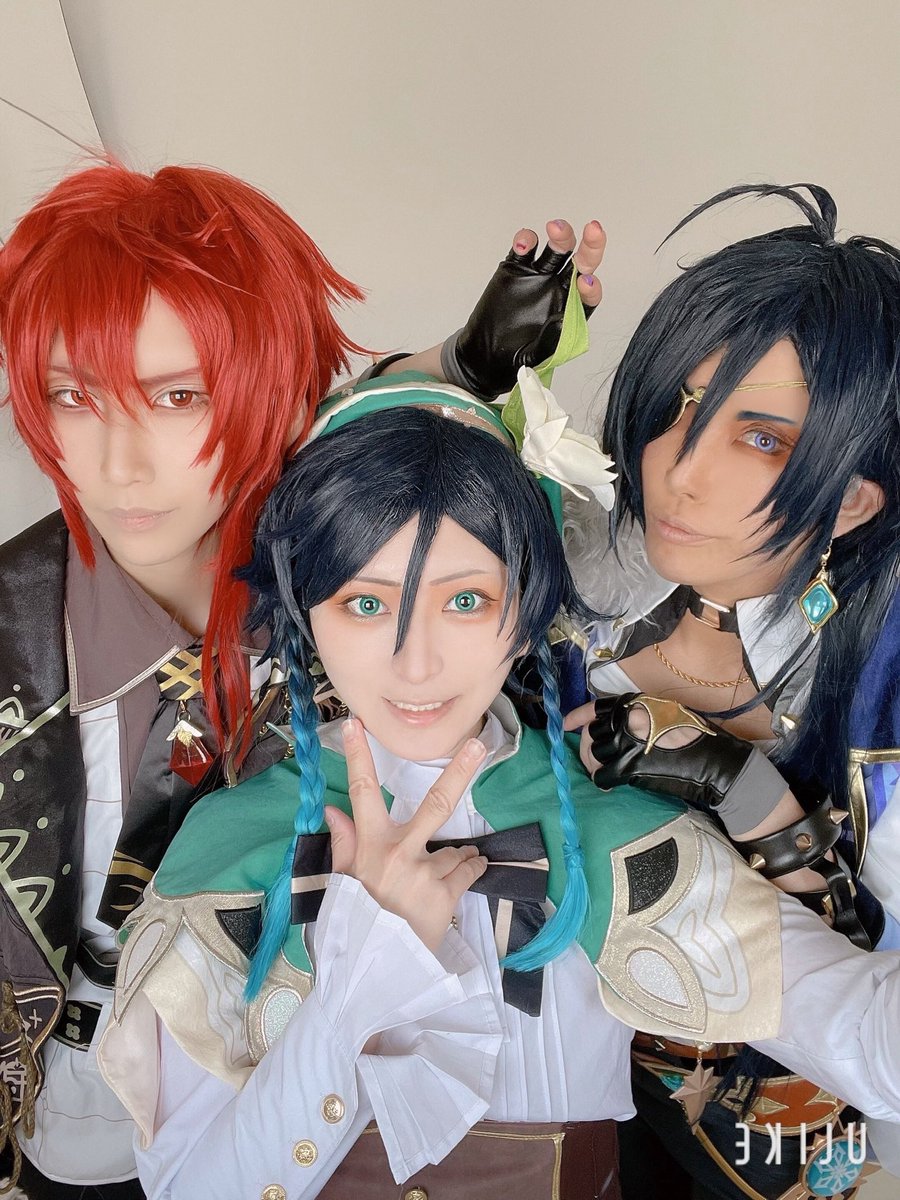 ディルック(原神) ,ガイア(原神) ,ウェンティ(原神) 「またやる機会があればやりたい 」|おじさんは原稿修羅場のイラスト