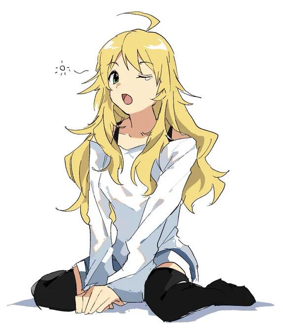 お題箱からアイドルマスターの星井美希ちゃんです #odaibako_Mino_llm 