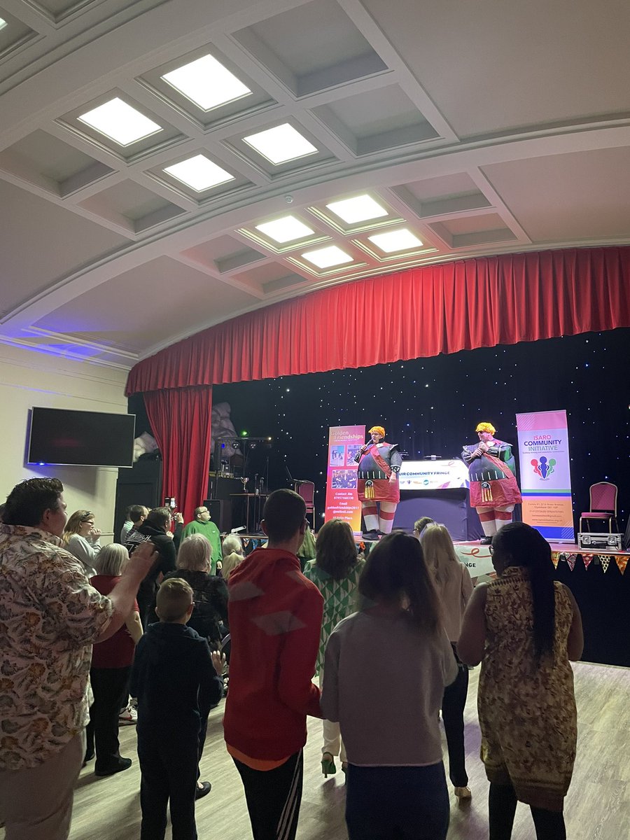 isaroinitiative's tweet photo. Celebrating 75 years of Edinburgh Fringe Festival with a great performance from the Fat Scotsmen! https://t.co/JATaagJocl
