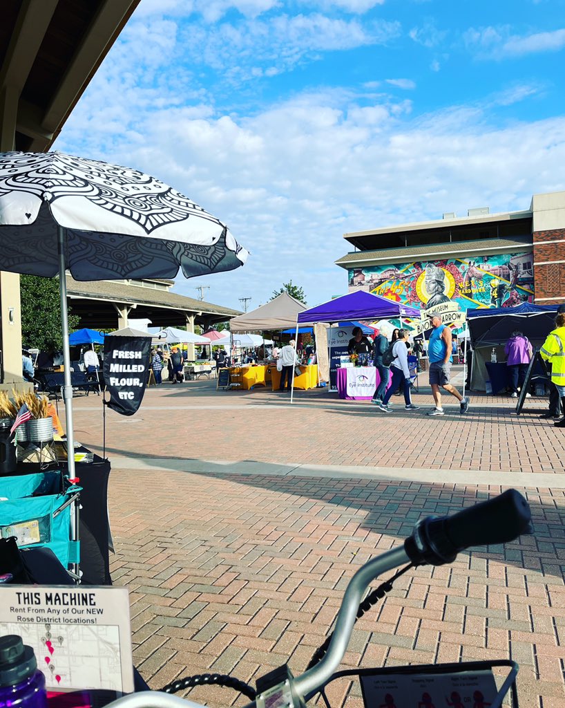 We’re out at the <a href="/RoseDistrict/">Rose District</a> Farmer’s Market today until noon! Come see us for a free ride code and some swag 🚲