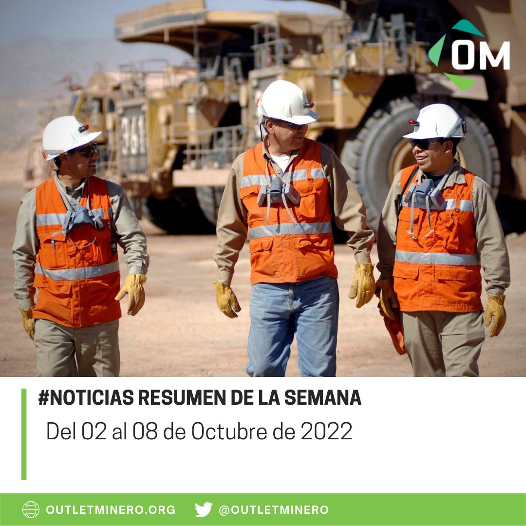 Outletminero's tweet photo. #NOTICIAS LO MEJOR DE LA SEMANA

Fomenta Capstone cultura de la seguridad👉https://t.co/4papBBi0wy

Firman memorándum para cooperación técnica y científica👉https://t.co/L8tfy9rAce

Reconocen a empresas mineras con distintivo en Ética y Valores 2022👉https://t.co/Q2UASZVaYF https://t.co/ab92TbhBOg