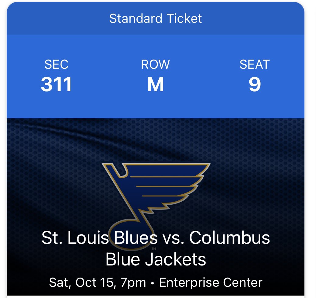 🏟 2 BLUES HOME OPENER TICKETS GIVEAWAY! 🏟

🎟 To Enter 🎟: 
1. Like &amp; Retweet this tweet!
2. Reply with or Tag 1 person you’d want to bring with you!

| 1 winner will be randomly selected on Wednesday, October 12th | 
Good Luck !! 🤝
#stlblues