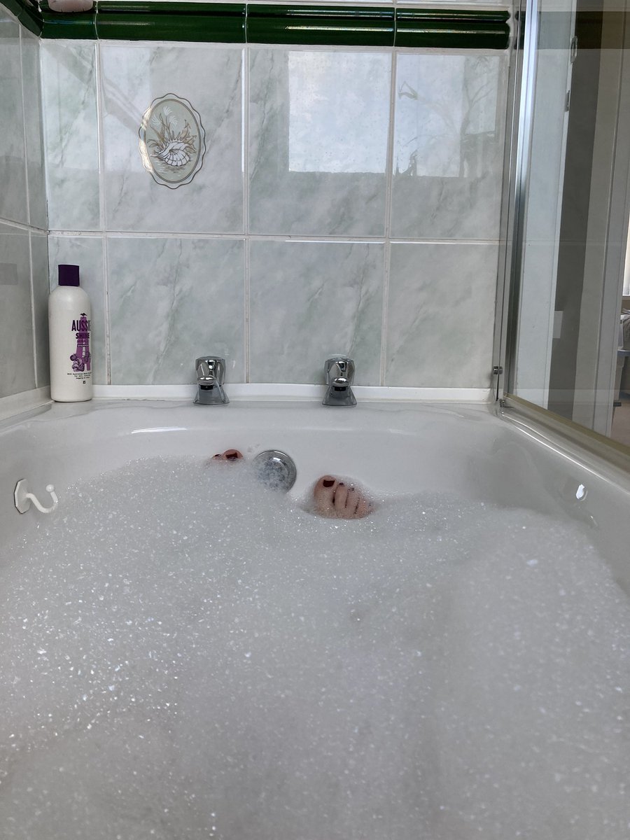 After a busy morning it’s time to relax #bubblebath