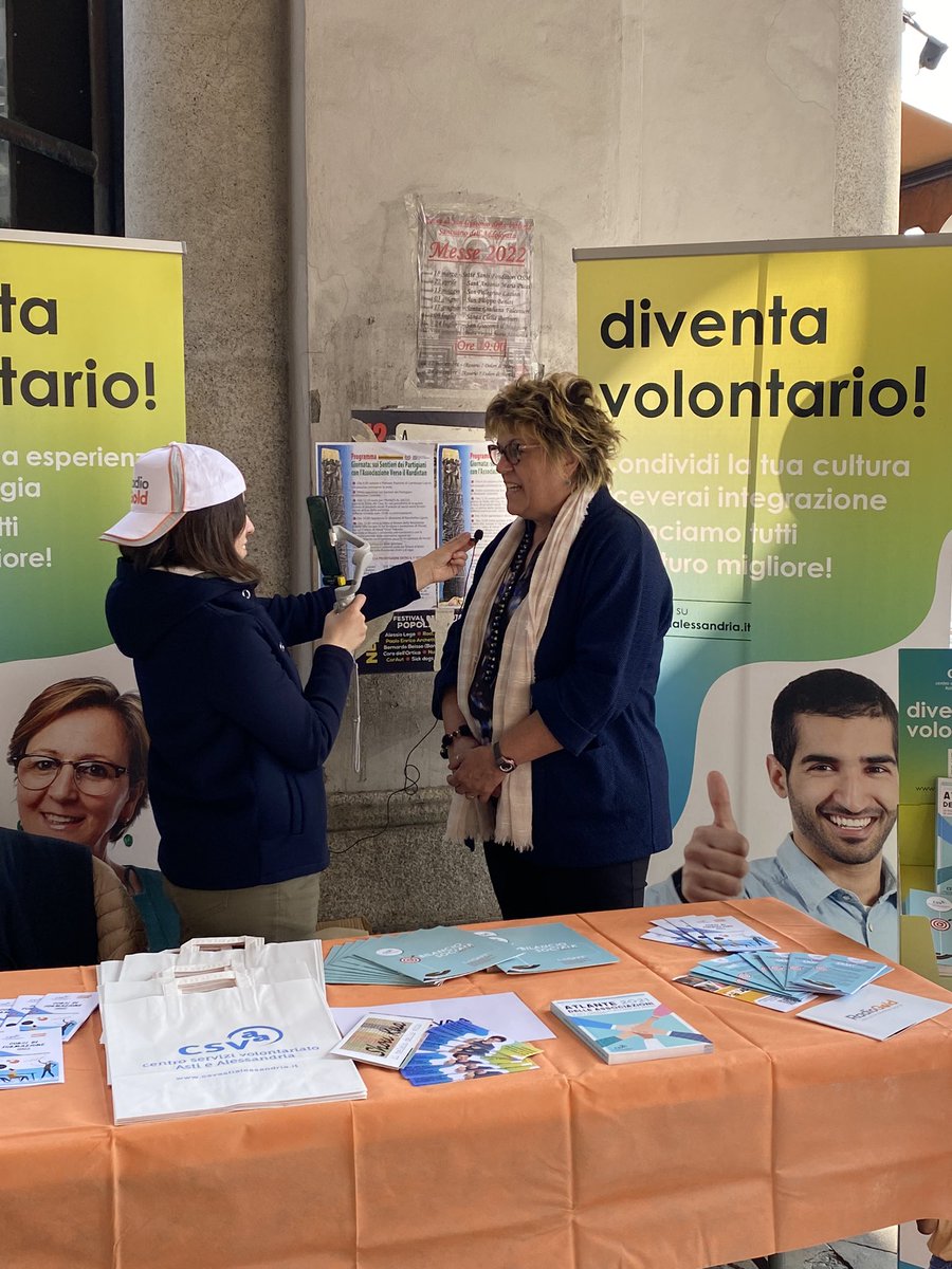 CSVAA's tweet photo. Festa del #volontariato e dei #volontari ad #Alessandria #csvaa #terzosettore #solidarietà @fondsocial @Com_Alessandria @CSVnet https://t.co/DbXzzU9eyf