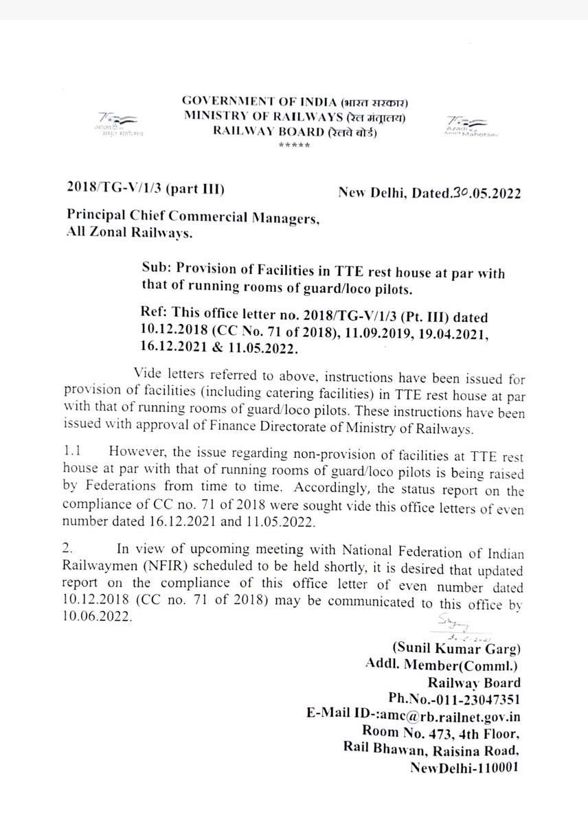 महोदय क्या ये रेलवे बोर्ड के सर्कुलर के खिलाफ नही है संगठन इसका विरोध एवं उचित कार्यवाही की मांग करता है। <a href="/drm_dli/">DLI Division NR</a> <a href="/GM_NRly/">GM Northern Railway</a> <a href="/AshwiniVaishnaw/">Ashwini Vaishnaw</a> <a href="/PMOIndia/">PMO India</a> <a href="/irtcso/">IRTCSO</a>