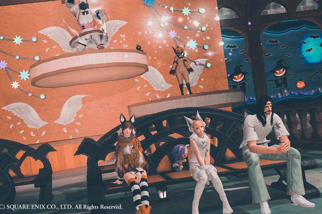 wisteriabeta's tweet photo. CWLS「MY origin」誕(おり誕)イベントで顔合わせ&amp;⭕️❌クイズ大会🍾
帰省中で低スペPCだったのでカクカクしながら参加だけど楽しかった！
直感だけで良いところまでいけたけど惜しくも入賞出来ず🤣
#MYorigin 
#FF14 https://t.co/QpQez7DeCR