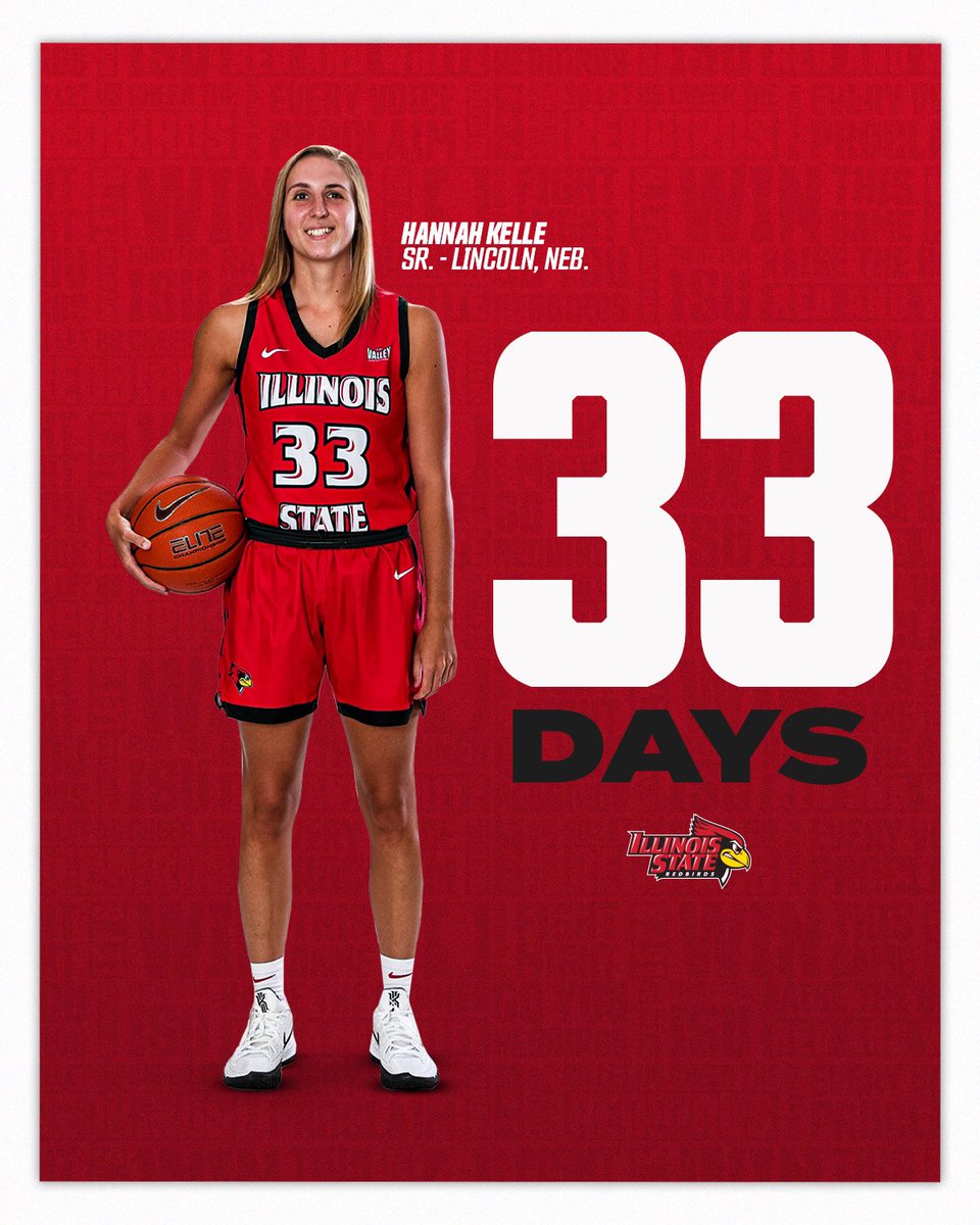 RedbirdWBB's tweet photo. Today marks 33 days from our season opener 👀

Wearing 33 for the Redbirds this season: Hannah Kelle!

Buy your 🎟 now at https://t.co/wW58h4paqa https://t.co/s6O1B5fh5U