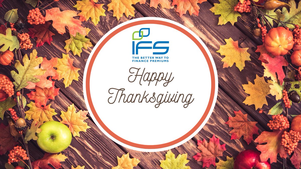 ifspremium's tweet photo. From our family to yours have an awesome Thanksgiving!
Goes without saying we'll be closed like you are on Monday ;)
#Thanksgiving2022
#IFSBetterPremiumFinancing https://t.co/4h1gLUU46H