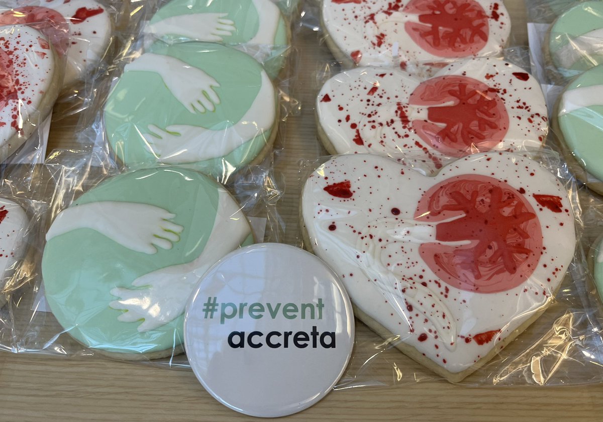 Our partners at <a href="/PASsquared/">Pan-American Soc for the Placenta Accreta Spectrum</a> are a real TREAT to work with to promote better outcomes for #accreta mamas, so we brought something SWEET with us to #PAS22 to say thanks for saving us from our placentas 💚