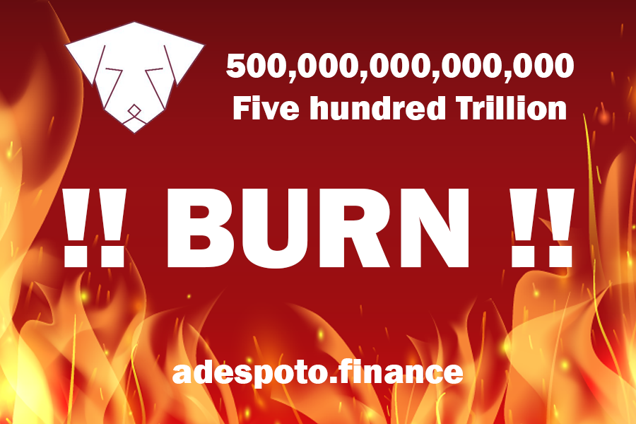 adespototoken's tweet photo. 🧨🧨🧨🧨Burnnnnnnnnnnnnnnnn !!!🧨🧨🧨
We just burn 500,000,000,000,000 (five hundred trillion)
Proof of burn :
https://t.co/JMhqQEiJBl
#burn #adespoto #crypto #CryptoNews #bnb #bsc #ADENFT https://t.co/iRVhwtC9Ib