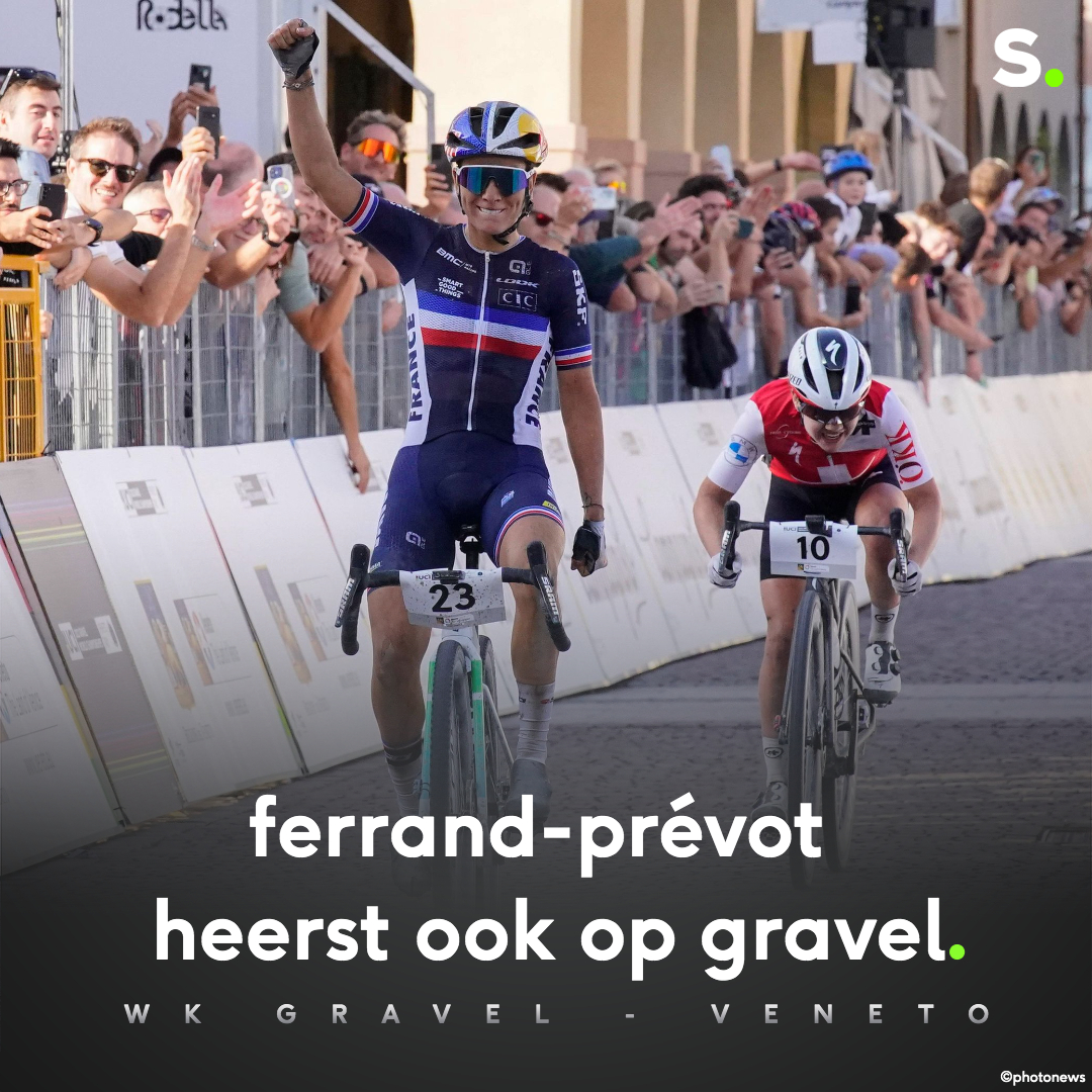sporza_koers's tweet photo. Wereldkampioen wegwielrennen ✅
Wereldkampioen veldrijden ✅
Wereldkampioen mountainbike ✅
Wereldkampioen gravelrijden ✅

De naam: Pauline Ferrand-Prévot.

Lees meer: https://t.co/iuGaU7dYfu https://t.co/f8iEMe8R0D
