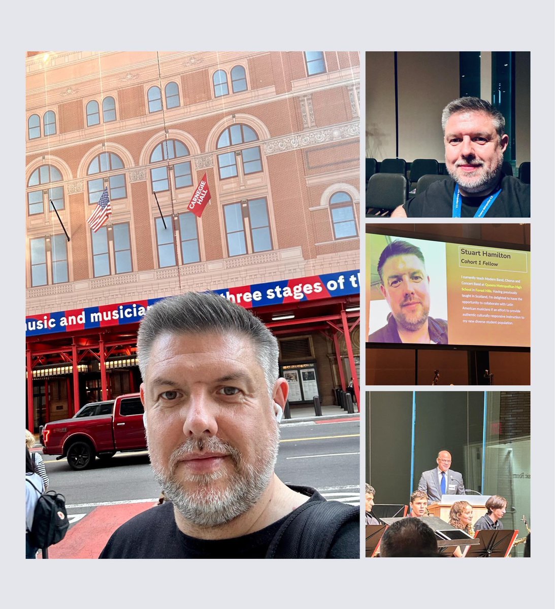 It’s not everyday that a @qmhsknights music teacher gets projected in bright lights on the big screen at Carnegie Hall! Congrats to the amazing Mr. Hamilton and his achievements with the Paul Simon Fellowship for our students. 🎶 <a href="/Dr_JVanEss/">Dr. Josephine Van-Ess</a> <a href="/NDwarka1/">Dr. Namita Dwarka</a> <a href="/FollowCSA/">CSA</a> <a href="/QSHSDISTRICT/">QueensSouthHighSchools</a>