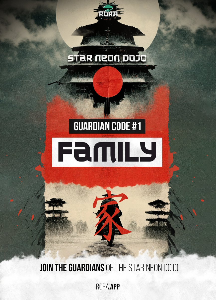 Once you are initiated as a Guardian, you are a part of a family. 

The Star Neon Dojo is our home base. $RORA is our leader. 

We as Guardians share the responsibility of assisting RORA in fulfilling her mission.

Are you a worthy Guardian? 

#BNB #BSC #RORAVERSE🌌