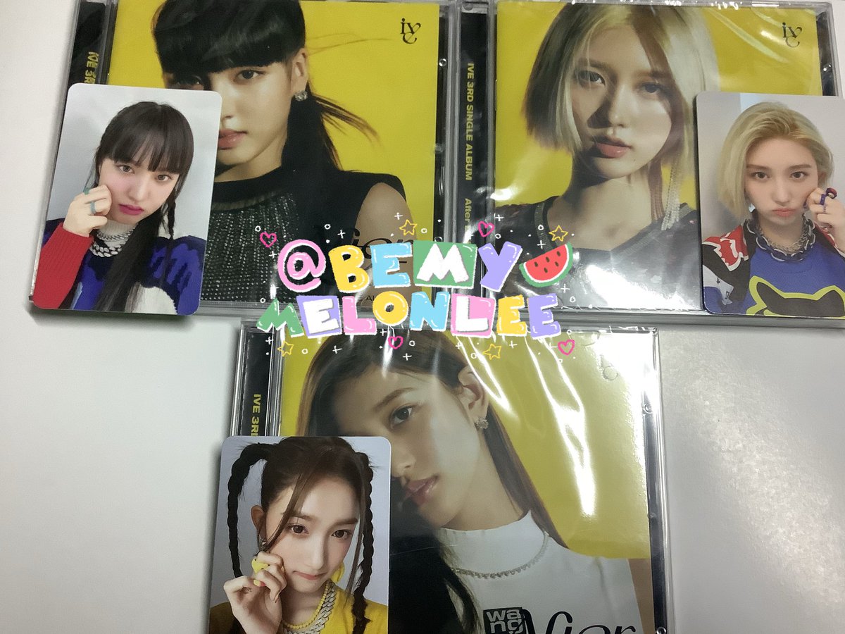 bemymelonlee's tweet photo. อัลบั้มพร้อมส่ง #IVE_After_Like (starship) ได้การ์ดเบเนฟิต
♡ ลิซ
♡ อีซอ
♡ กาอึล
💿 ปกละ 380฿ รวมส่ง
💌 dm kaa
#ตลาดนัดIVE #IVE_After_Like #AfterLIKE #IVE #WONYOUNG #ตลาดนัดไอบึ #ตลาดนัดไอฟ์ #IVE29thWin #IVE #ตลาดนัดlesserafim #IVEトレカ交換 https://t.co/jrhW9HeBe0